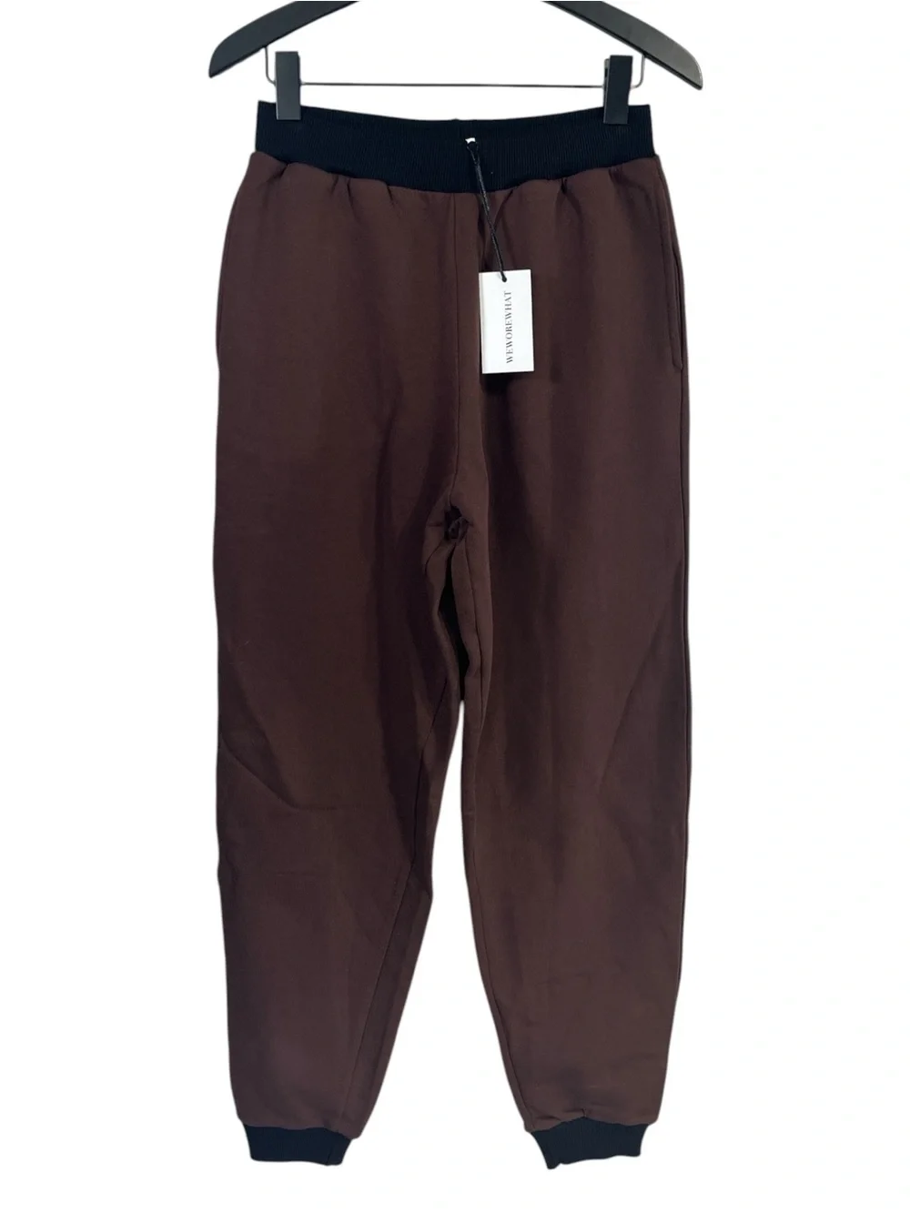 NWT WeWoreWhat Slim Leg Jogger Colorblocked Brown/Black Size Small